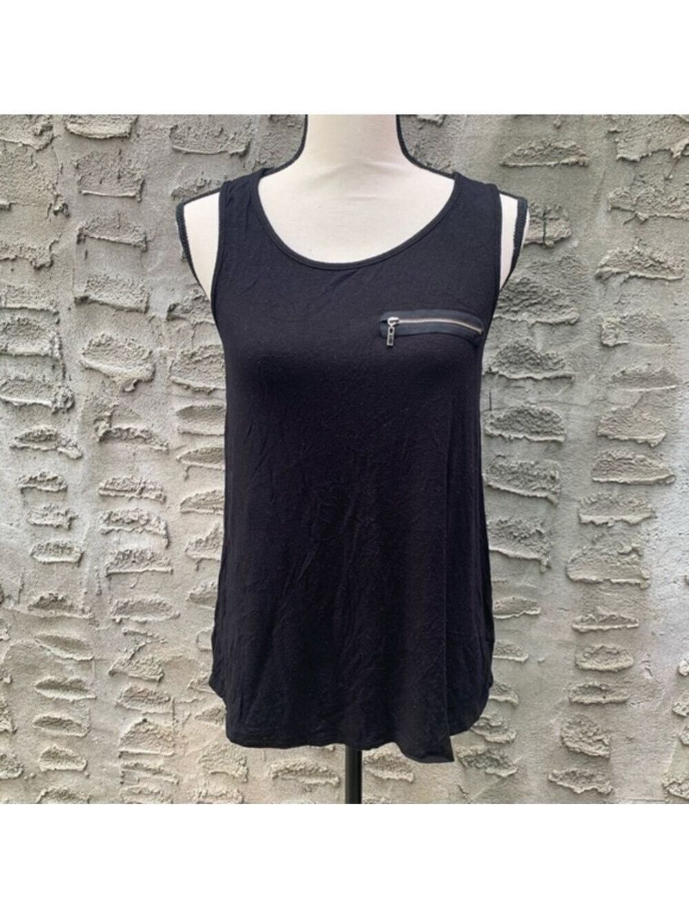 Issi Black High Low Tank Top